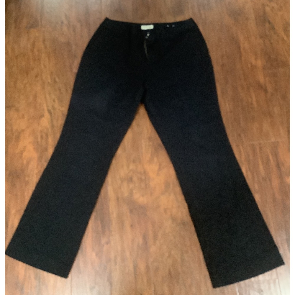 St. John's Bay Bi-Stretch Boot Cut Classic Fit Grey Chino Pants Size 12p
